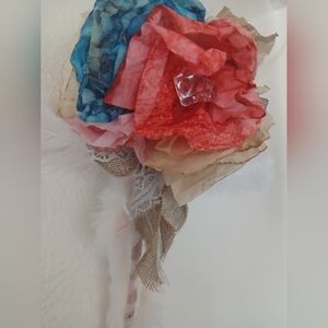 Handcrafted Paper Floral Wall Accent